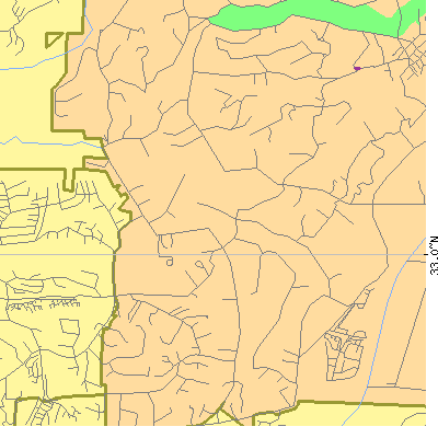 Zip code 92091 close-up map