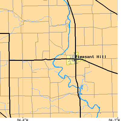 Zip code 45359 close-up map