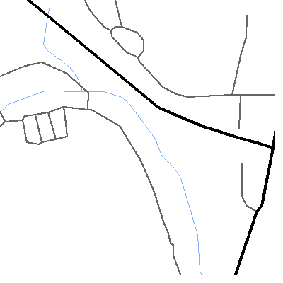 Zip code 45642 close-up map