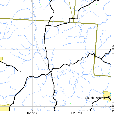 Zip code 45653 close-up map
