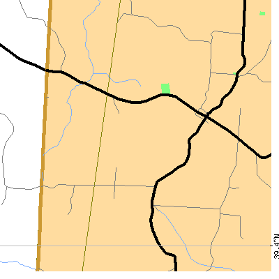 Zip code 45713 close-up map