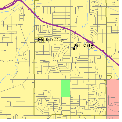 Zip code 73115 close-up map