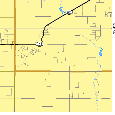 Zip code 73169 close-up map
