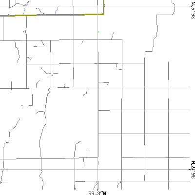 Zip code 73802 close-up map