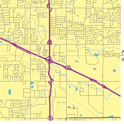Zip code 74146 close-up map