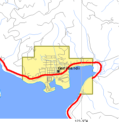 Zip code 97118 close-up map