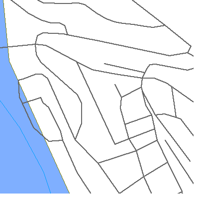 Zip code 97134 close-up map