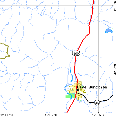 Zip code 97531 close-up map
