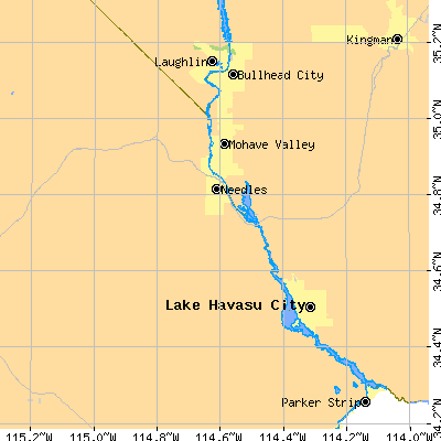 Zip code 92363 close-up map