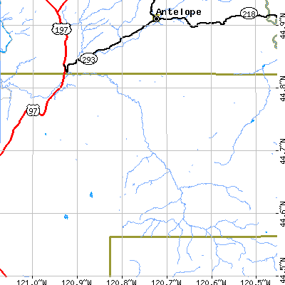 Zip code 97711 close-up map