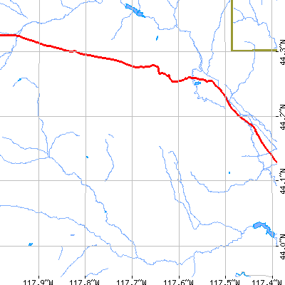 Zip code 97903 close-up map