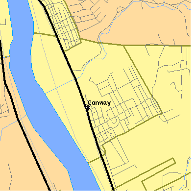 Zip code 15027 close-up map