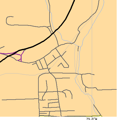 Zip code 15049 close-up map