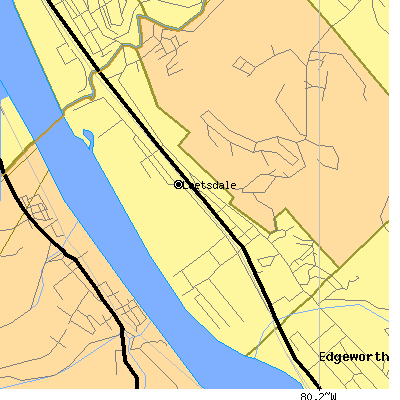 Zip code 15056 close-up map