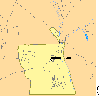 Zip code 15076 close-up map