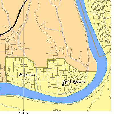 Zip code 15144 close-up map