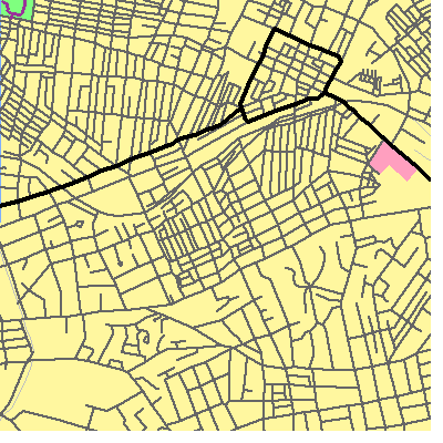 Zip code 15232 close-up map