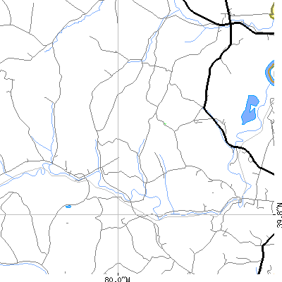 Zip code 15334 close-up map