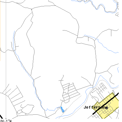Zip code 15346 close-up map
