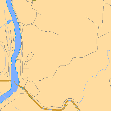 Zip code 15448 close-up map