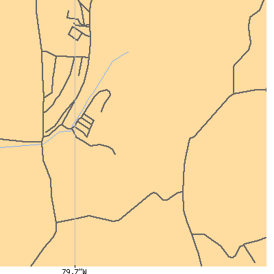 Zip code 15489 close-up map