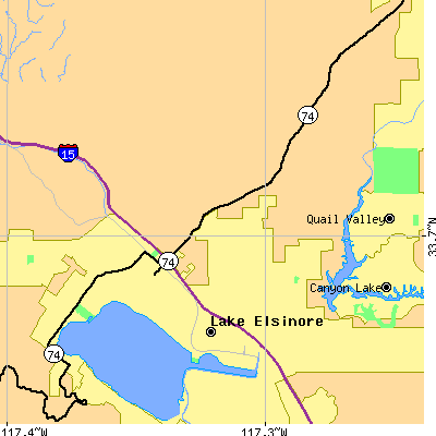 Zip code 92532 close-up map