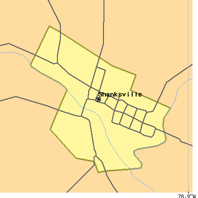 Zip code 15560 close-up map