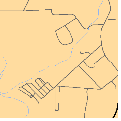 Zip code 15640 close-up map