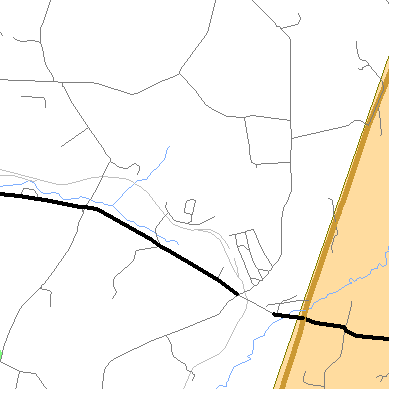 Zip code 15710 close-up map