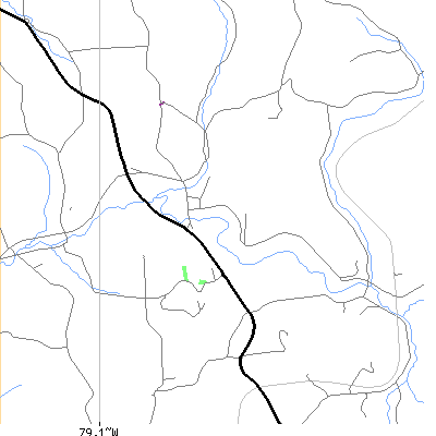 Zip code 15730 close-up map