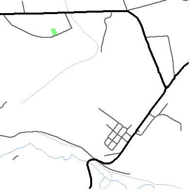 Zip code 15745 close-up map