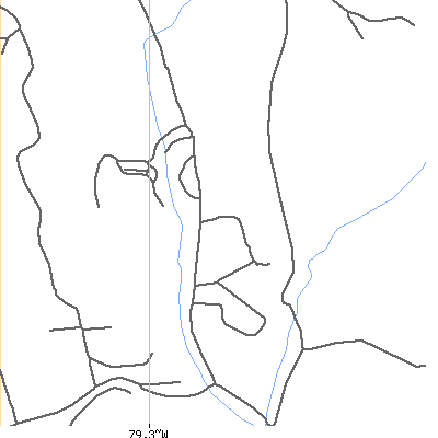 Zip code 15756 close-up map