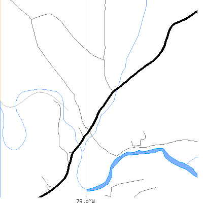 Zip code 15929 close-up map