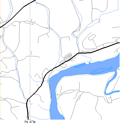Zip code 16212 close-up map