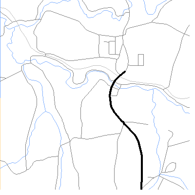 Zip code 16234 close-up map