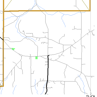 Zip code 16326 close-up map