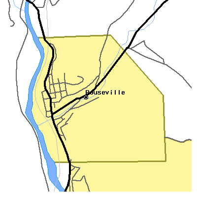 Zip code 16344 close-up map