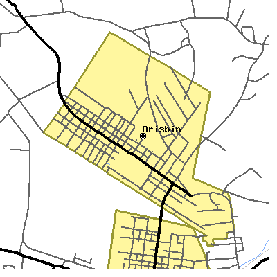 Zip code 16620 close-up map