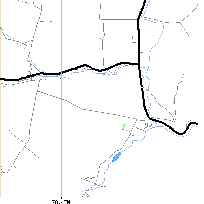 Zip code 16659 close-up map