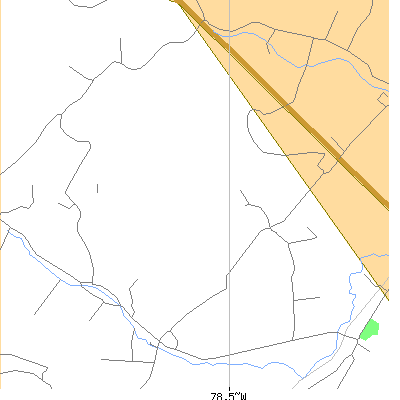 Zip code 16670 close-up map