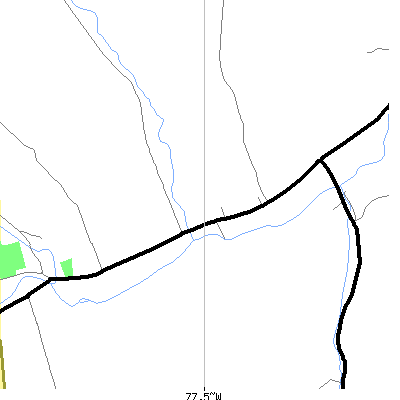 Zip code 16918 close-up map