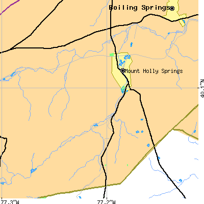 Zip code 17065 close-up map