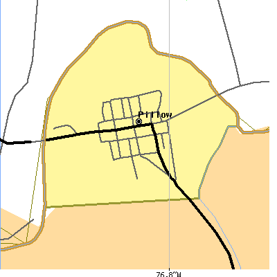 Zip code 17080 close-up map
