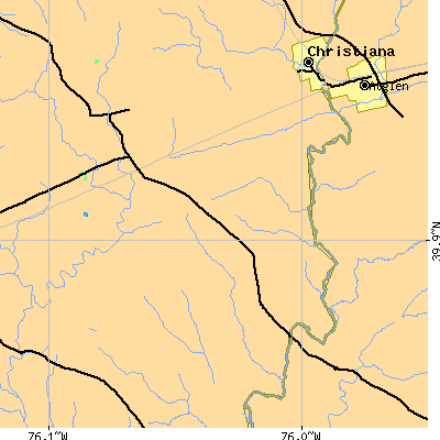 Zip code 17509 close-up map