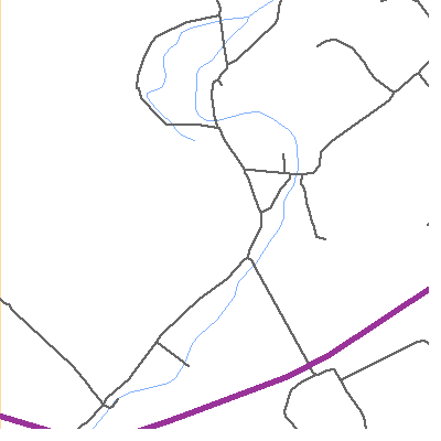 Zip code 17750 close-up map