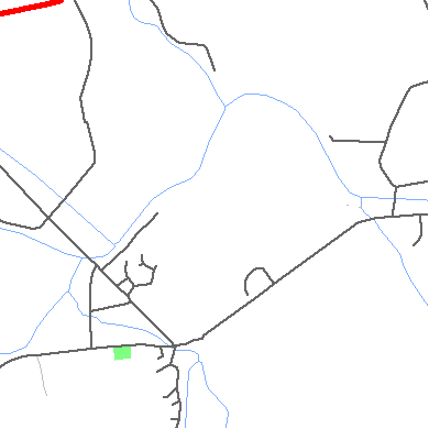 Zip code 17861 close-up map
