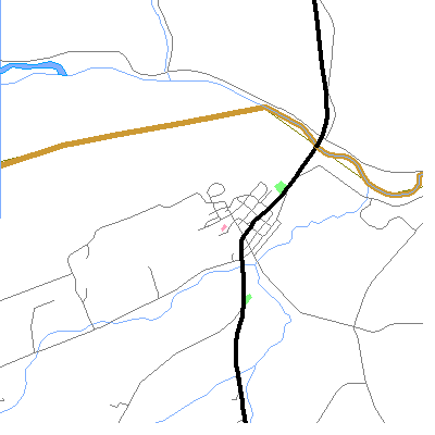 Zip code 17862 close-up map
