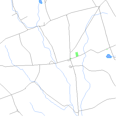 Zip code 18817 close-up map