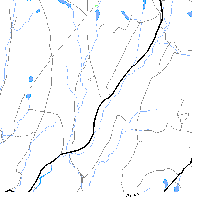 Zip code 18842 close-up map