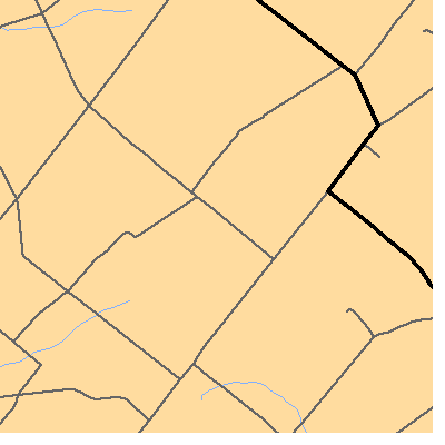 Zip code 18927 close-up map